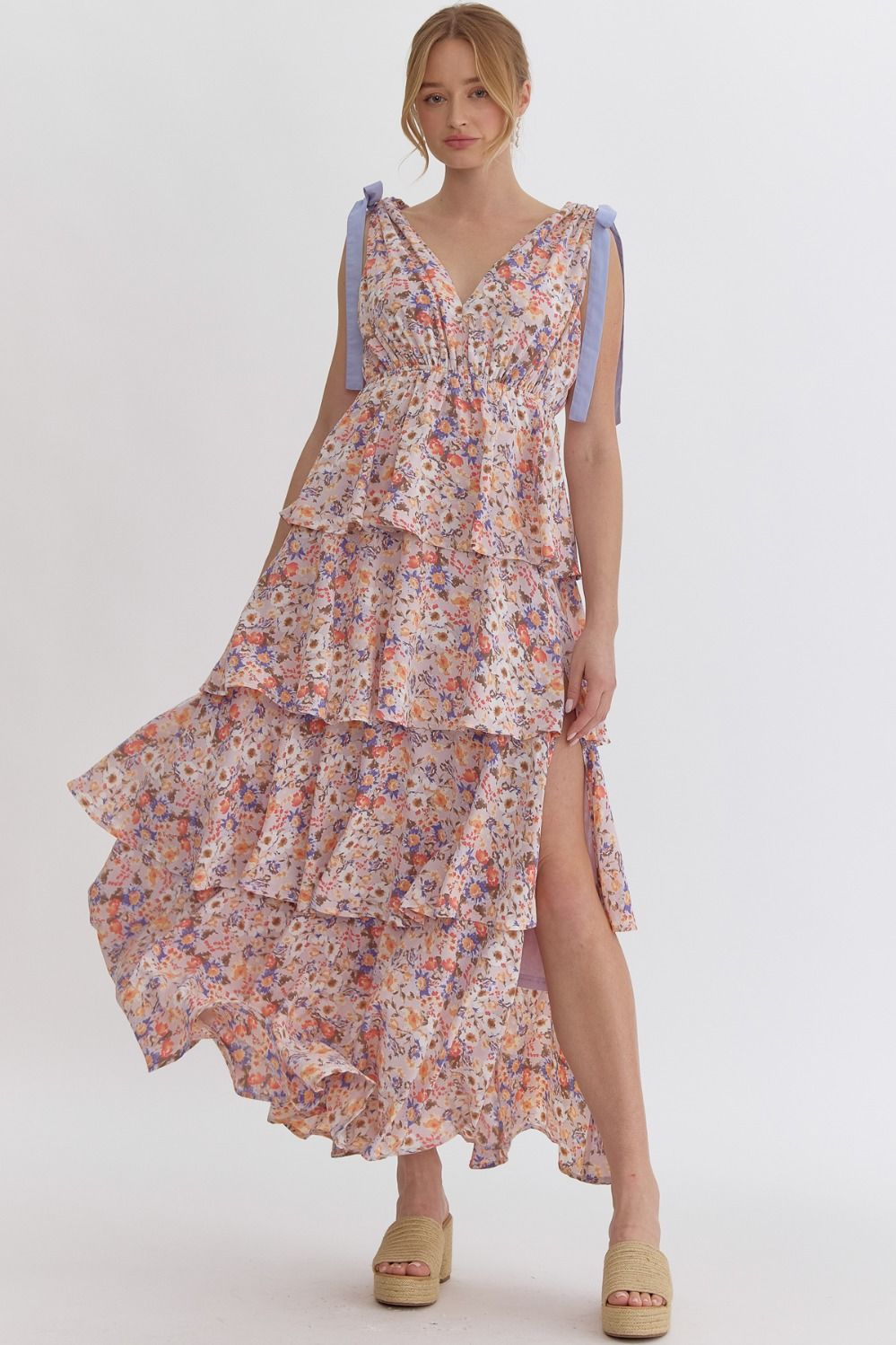 Tiered Floral Maxi - Main & Monroe