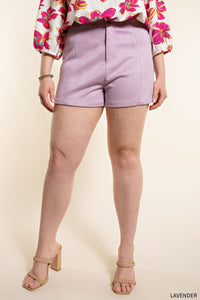 Lavender Haze Shorts- Plus - Main & Monroe