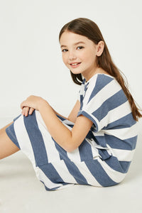 Mini Beach Vibes Stripe Knit Dress - Main & Monroe