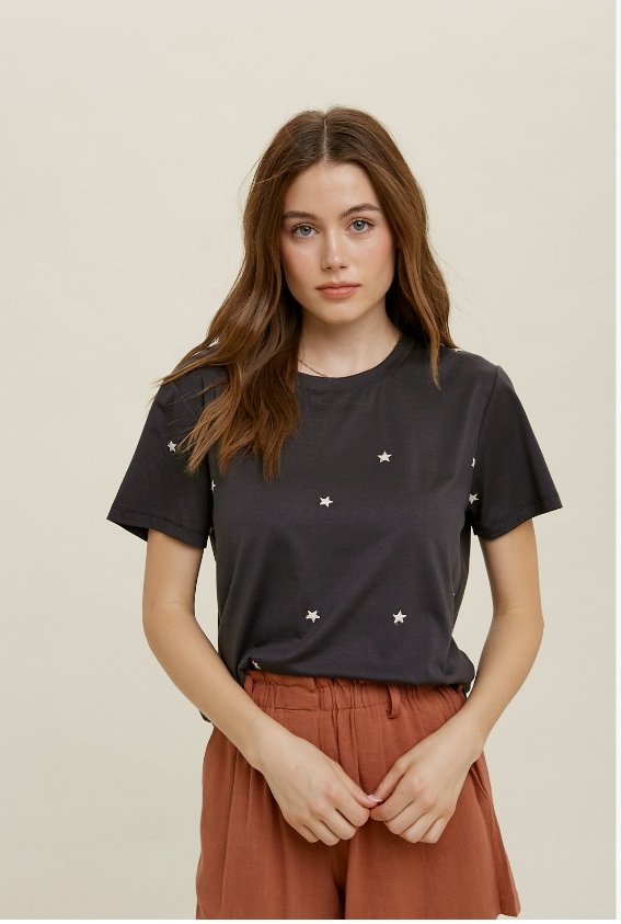 You're A Star Embroidered Tee - Main & Monroe